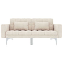 sovesofa stof cremefarvet