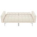 sovesofa stof cremefarvet