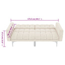 sovesofa stof cremefarvet