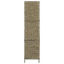 rumdeler med 3 paneler 116 x 160 cm vandhyacint brun
