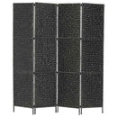 4-panelers rumdeler 154 x 160 cm vandhyacint sort
