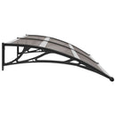 dørbaldakin 200x100 cm polycarbonat sort
