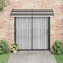 dørbaldakin 240x100 cm polycarbonat sort