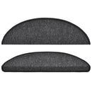 trappemåtter 15 stk. 56x17x3 cm antracit halvrund