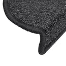 trappemåtter 15 stk. 56x17x3 cm antracit halvrund