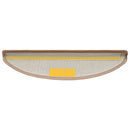 trappemåtter 15 stk. 56x17x3 cm lysebrune halvrunde