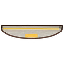 trappemåtter 15 stk. 56x17x3 cm kaffebrune halvrund
