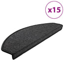 trappemåtter 15 stk. 65x24x4 cm antracit halvrund store