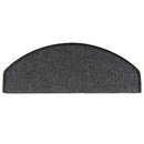 trappemåtter 15 stk. 65x24x4 cm antracit halvrund store