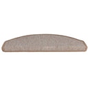 trappemåtter 15 stk. 65x24x4 cm lysebrune halvrunde store