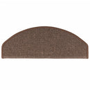 trappemåtter 15 stk. 65 x 24 x 4 cm kaffebrune halvrund store