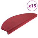 trappemåtter 15 stk. 65x24x4 cm rød halvrund store