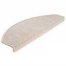 trappemåtter 15 stk. 65x24x4 cm taupe halvrund store