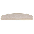 trappemåtter 15 stk. 65x24x4 cm taupe halvrund store