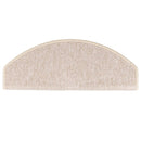 trappemåtter 15 stk. 65x24x4 cm taupe halvrund store