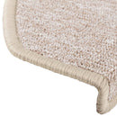 trappemåtter 15 stk. 65x24x4 cm taupe halvrund store