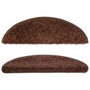 trappemåtter 15 stk. 56x17x3 cm brune halvrunde