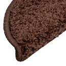 trappemåtter 15 stk. 56x17x3 cm brune halvrunde