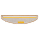 trappemåtter 15 stk. 56x17x3 cm cremefarvede halvrund