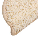 trappemåtter 15 stk. 56x17x3 cm cremefarvede halvrund