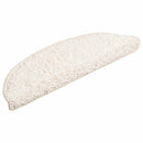 trappemåtter 15 stk. 56x17x3 cm hvide halvrunde