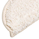 trappemåtter 15 stk. 56x17x3 cm hvide halvrunde