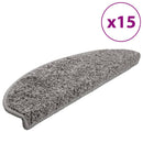trappemåtter 15 stk. 65x21x4 cm grå halvrunde store