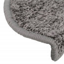 trappemåtter 15 stk. 65x21x4 cm grå halvrunde store