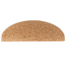 trappemåtter 15 stk. 65x21x4 cm beige halvrunde store