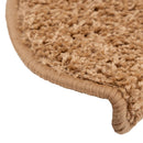 trappemåtter 15 stk. 65x21x4 cm beige halvrunde store