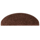 trappemåtter 15 stk. 65x21x4 cm brune halvrund store