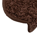 trappemåtter 15 stk. 65x21x4 cm brune halvrund store