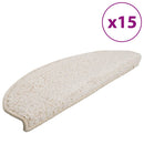 trappemåtter 15 stk. 65x21x4 cm hvide halvrunde store