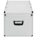 opbevaringskufferter 3 stk. aluminium sølvfarvet