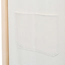 4-panels rumdeler 160 x 170 x 4 cm stof cremefarvet