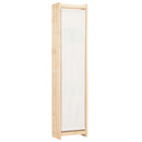 6-panelers rumdeler 240 x 170 x 4 cm stof cremefarvet