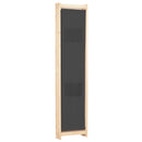 3-panels rumdeler 120 x 170 x 4 cm stof grå