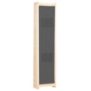 6-panelers rumdeler 240 x 170 x 4 cm stof grå
