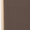 6-panels rumdeler 240 x 170 x 4 cm stof brun