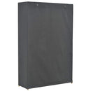 klædeskab i 3 niveauer 110 x 40 x 170 cm stof grå