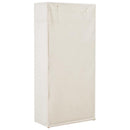 klædeskab 79 x 40 x 170 cm stof hvid