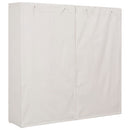 klædeskab 173 x 40 x 170 cm stof hvid