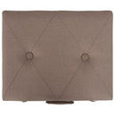 opbevaringstaburet stof 40 cm brun