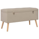 opbevaringstaburetter 3 stk. stof beige
