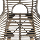 spisebordsstole 6 stk. naturligt rattan brun