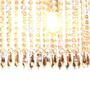 loftslampe med krystalperler 104 cm E14 sølvfarvet