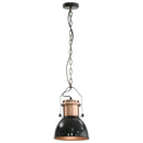 loftslampe 2 stk. rund E27 sort