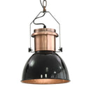 loftslampe 2 stk. rund E27 sort