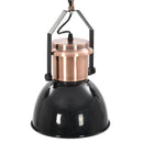 loftslampe 2 stk. rund E27 sort