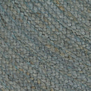 håndlavet tæppe jute rund 120 cm olivengrøn